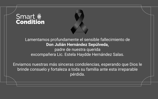 Lamentamos el sensible fallecimiento de Don Julián Hernández Sepúlveda
