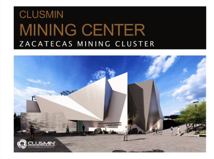 Descripción Centro de Minería Clusmin en inglés.
