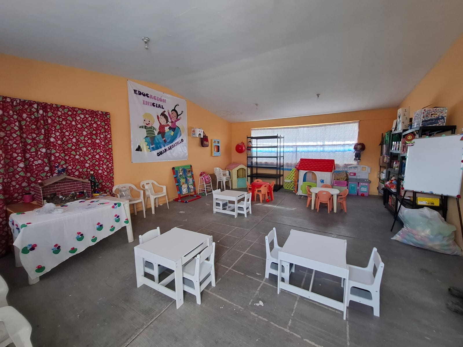 Elaboración de la Barda Perimetral, Baño y Mejoras en la Escuela de Educación Inicial de la Comunidad de Guanajuatillo