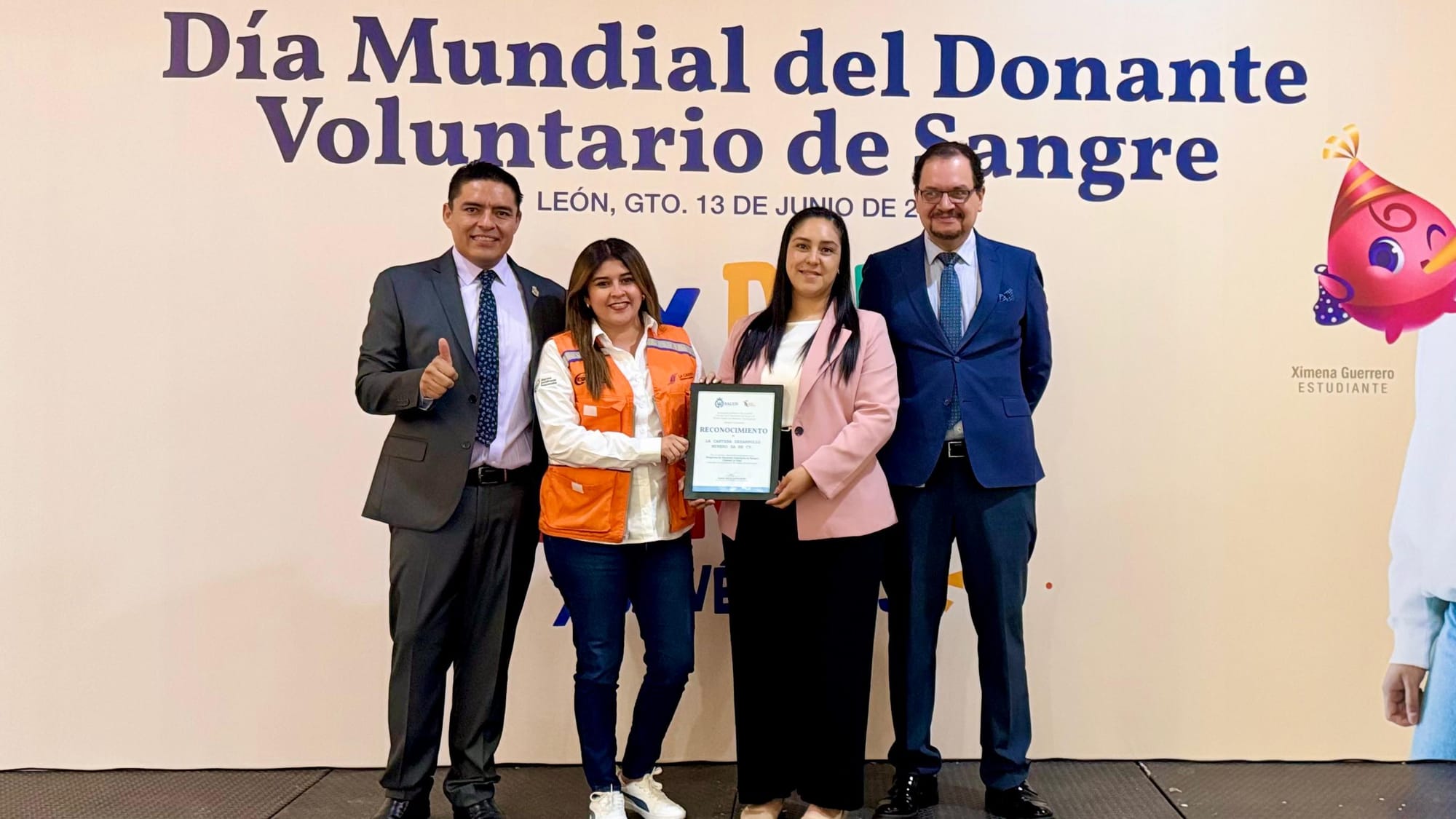 Participación en el Día Mundial del Donante Voluntario de Sangre