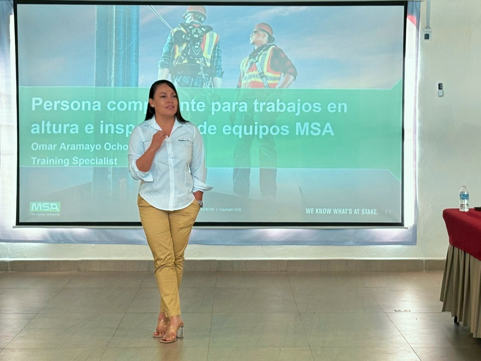 Fortalecimiento de competencias en trabajos en altura e inspección de equipos