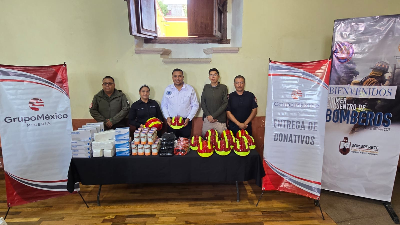 GRUPO MÉXICO REALIZA DONACIÓN DE MATERIALES MÉDICOS Y EQUIPAMIENTO A PROTECCIÓN CIVIL Y BOMBEROS EN ZACATECAS