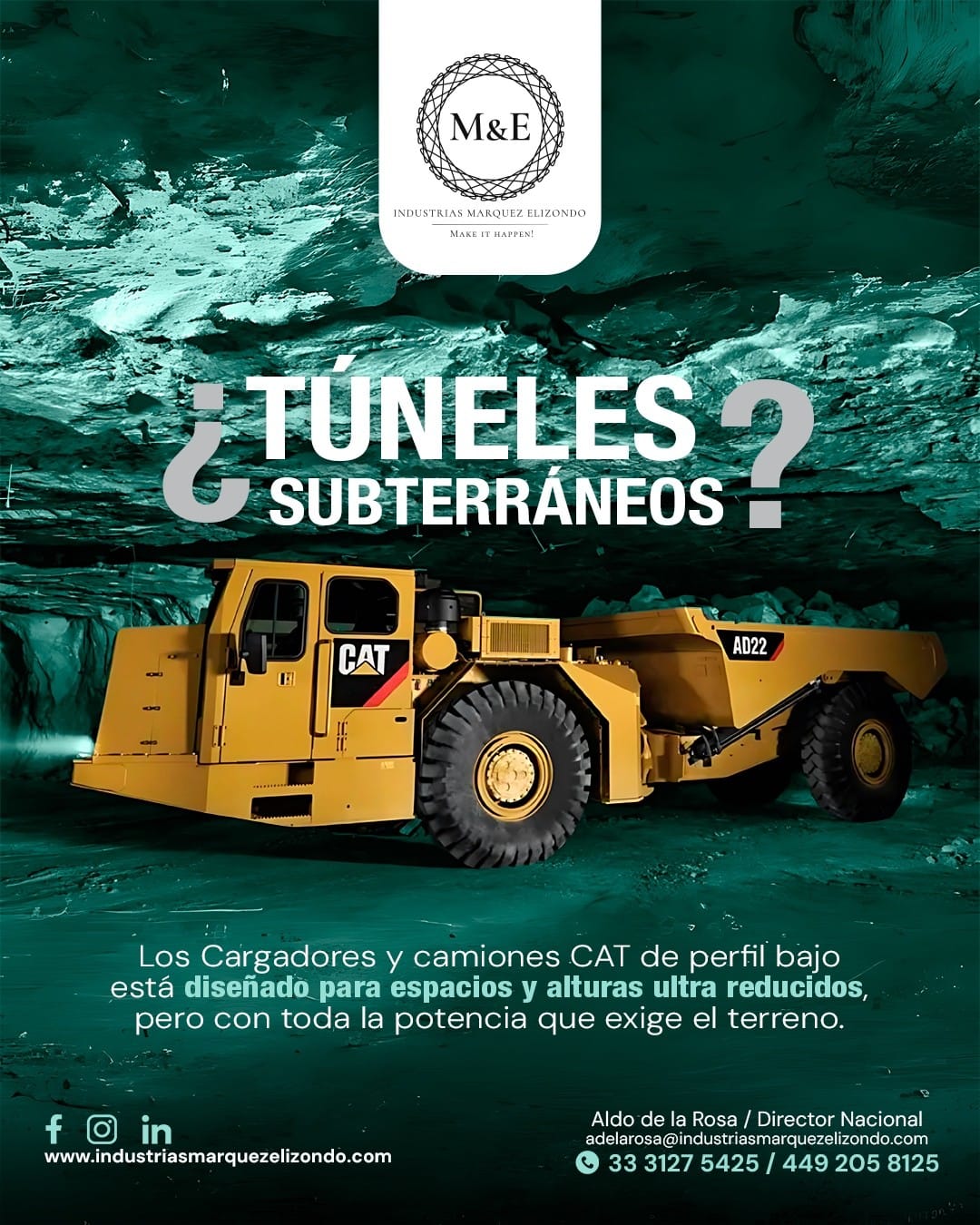 Equipo de mineria subterranea disponible para venta o renta.....