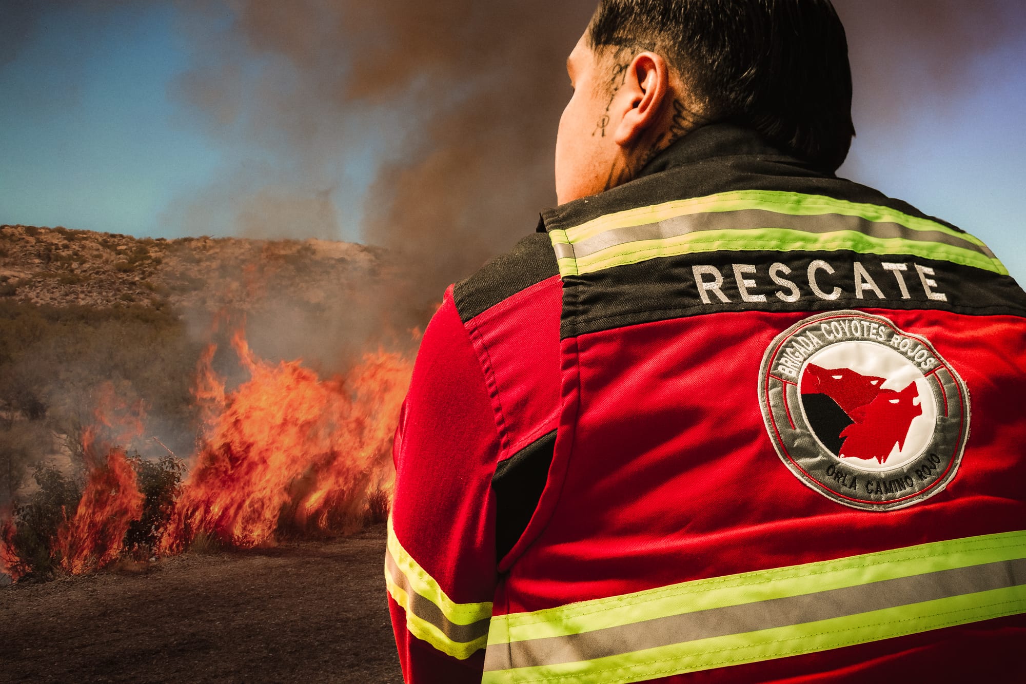Orla Camino Rojo brinda apoyo oportuno ante incendio carretero en el municipio de Mazapil