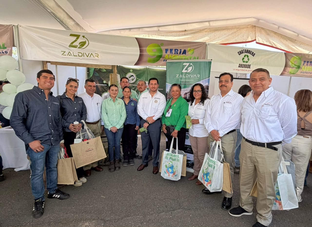 Zaldívar empresa de recolección de residuos presente en la novena edición de la feria ambiental Distrito Fresnillo