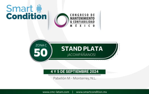 4-5 de Septiembre. Vísitanos en el Congreso de Mantenimiento y Confiabilidad