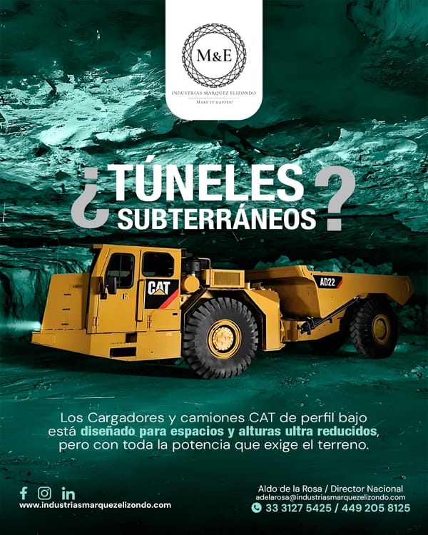 Equipo de mineria subterranea disponible para venta o renta.....