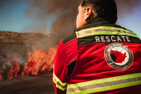 Orla Camino Rojo brinda apoyo oportuno ante incendio carretero en el municipio de Mazapil